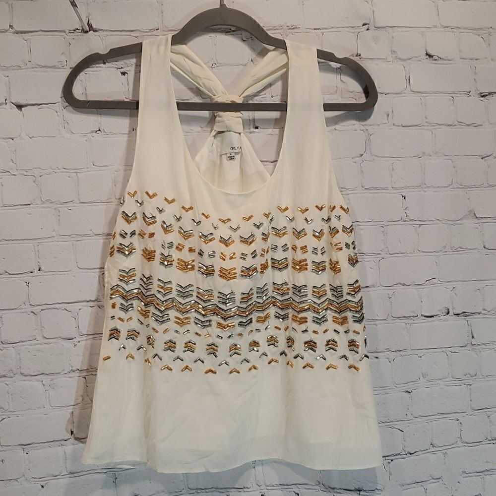 Greylin beaded tank top